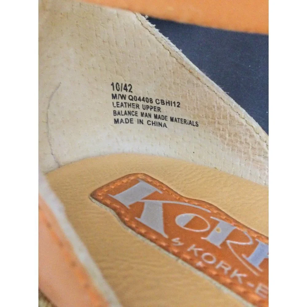 Korks by Kork Ease Women Shoes Wedge Platform Espadrille Heels Orange Size 10/42